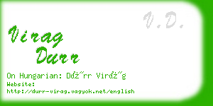 virag durr business card